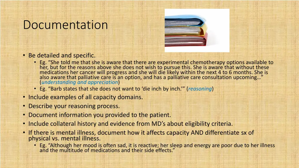 documentation