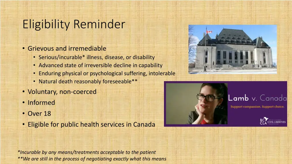 eligibility reminder