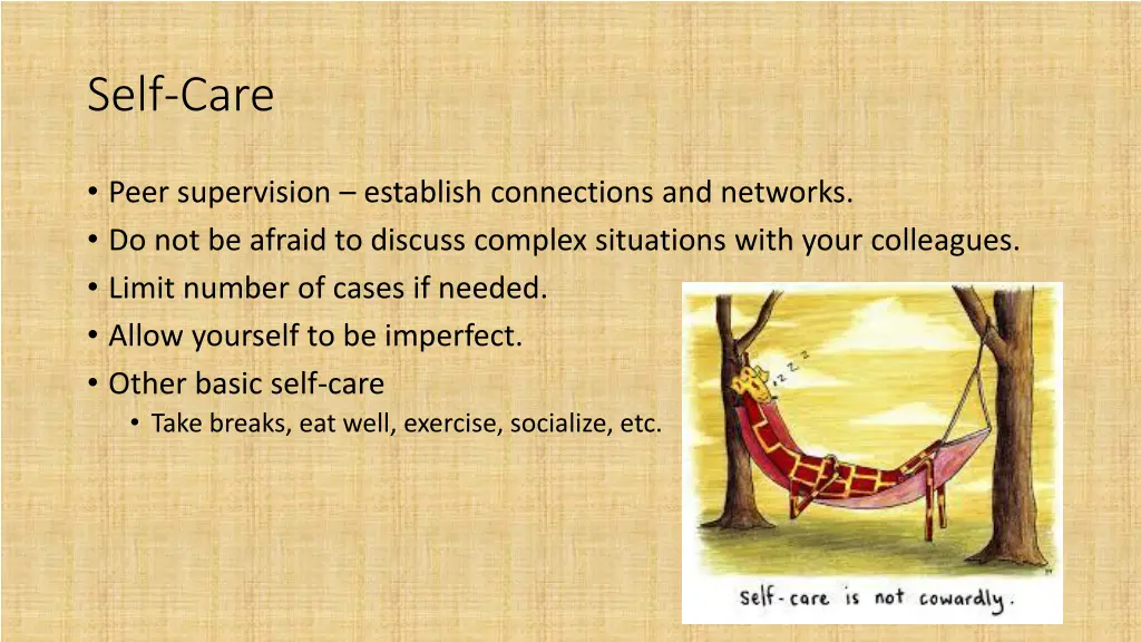 self care