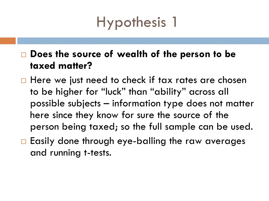 hypothesis 1