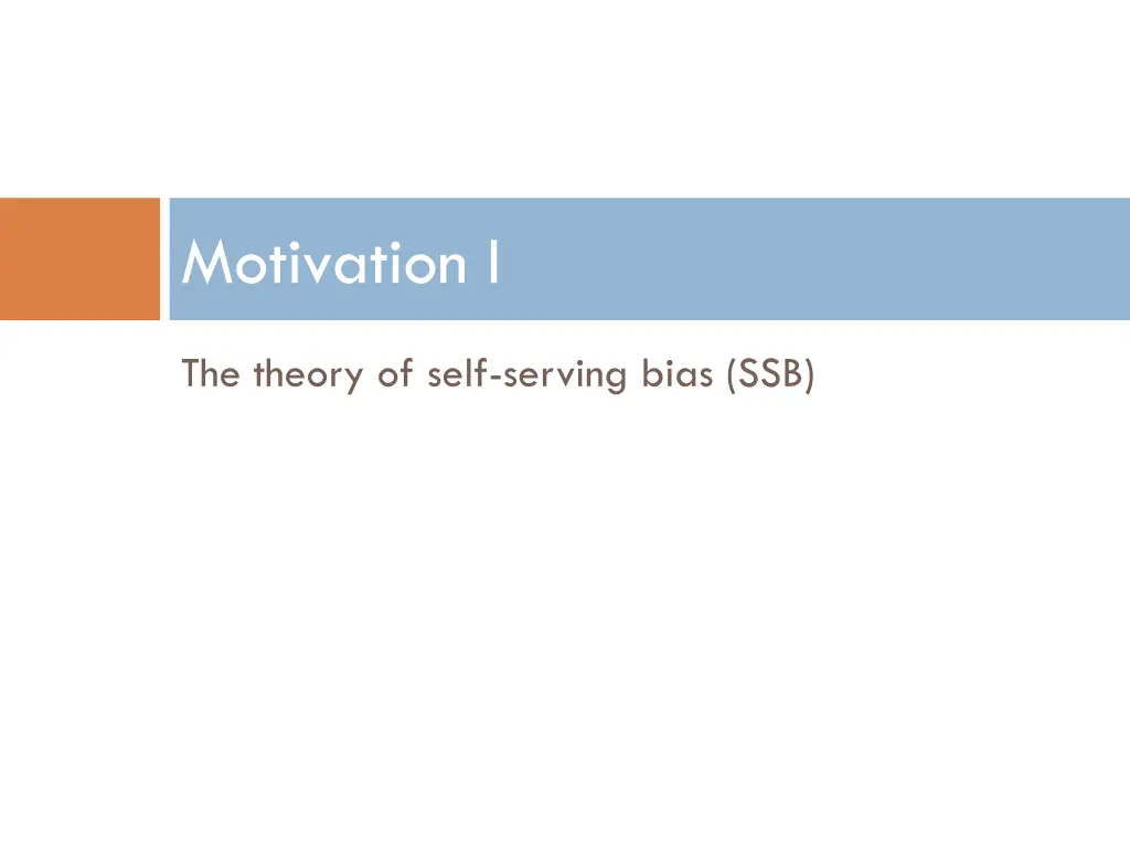 motivation i