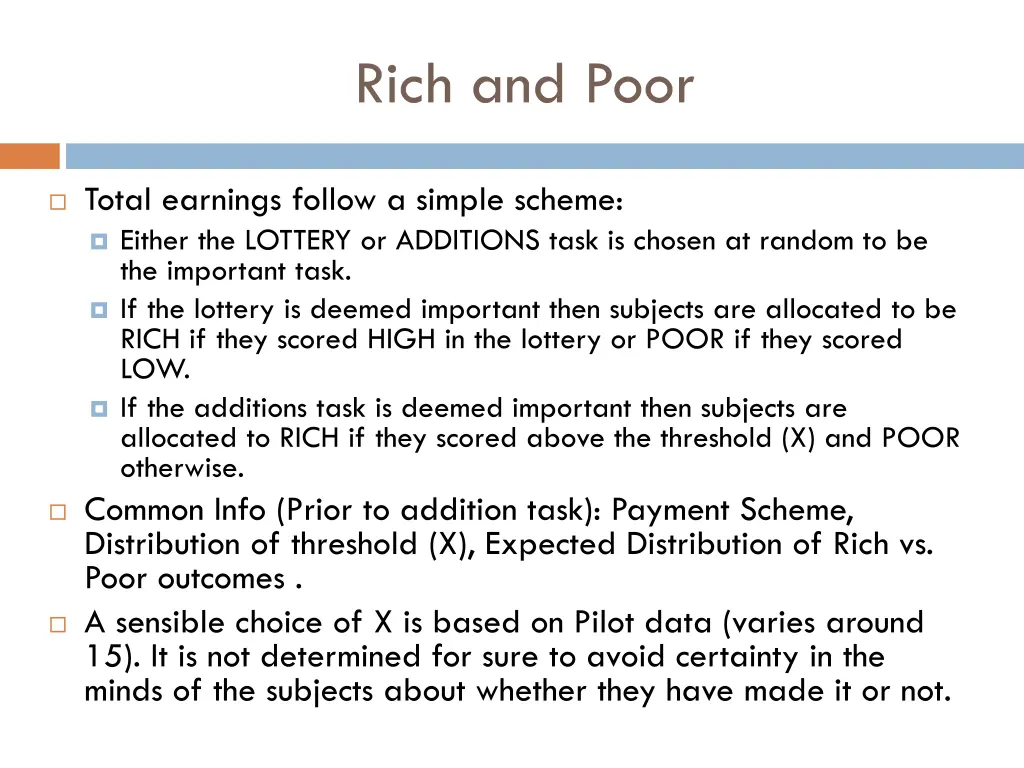 rich and poor