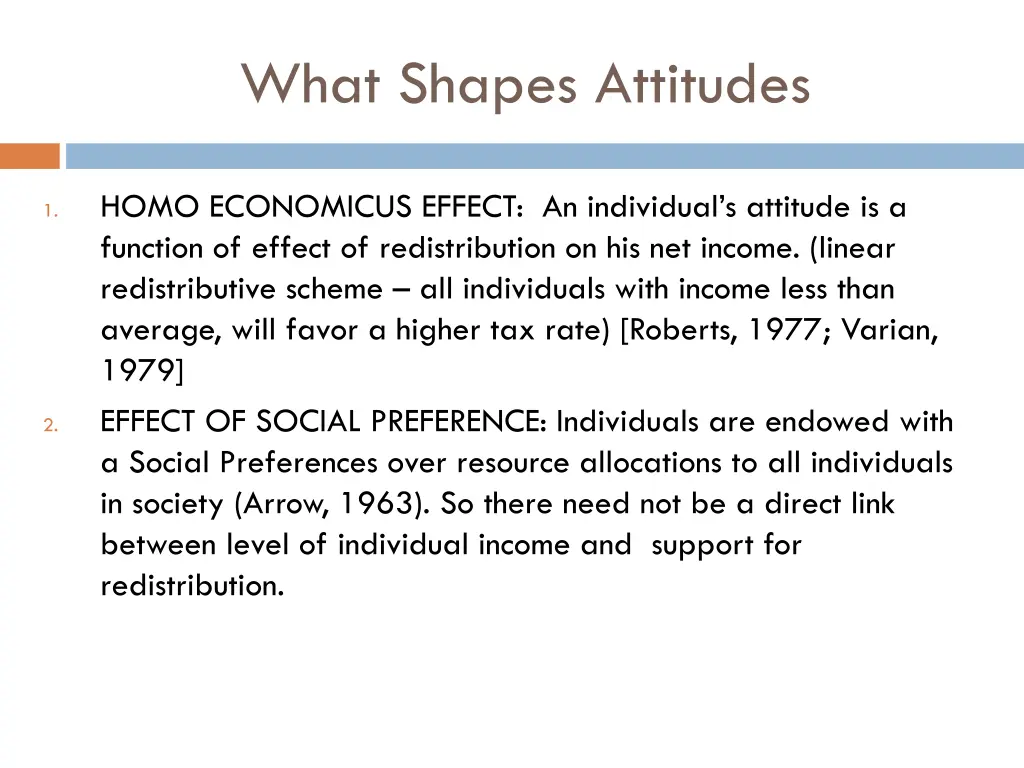 what shapes attitudes