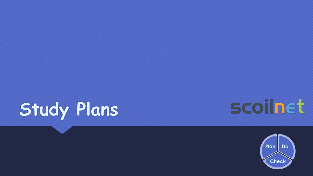 study plans