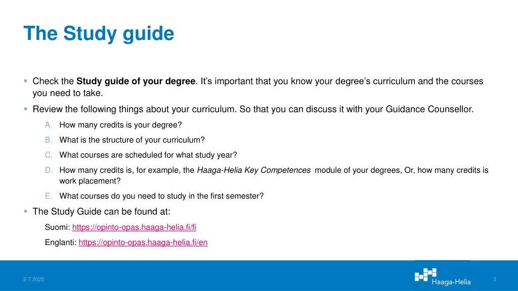 the study guide