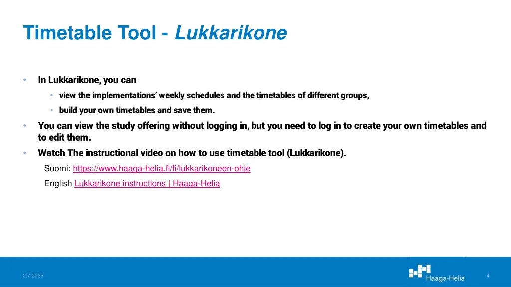 timetable tool lukkarikone