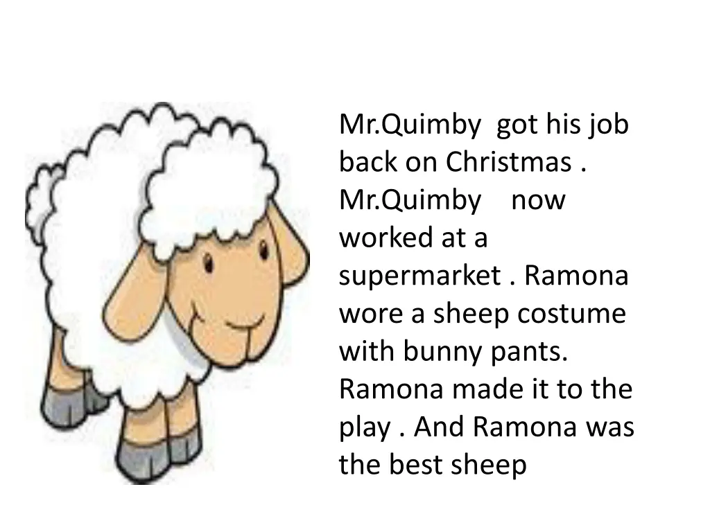mr quimby got his job back on christmas mr quimby