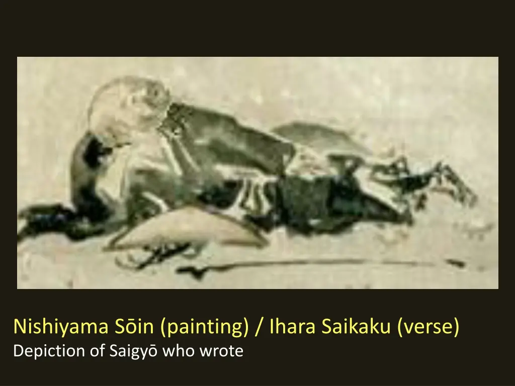 nishiyama s in painting ihara saikaku verse