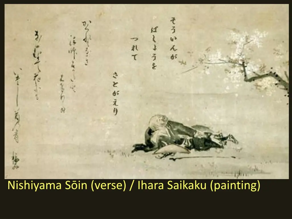 nishiyama s in verse ihara saikaku painting