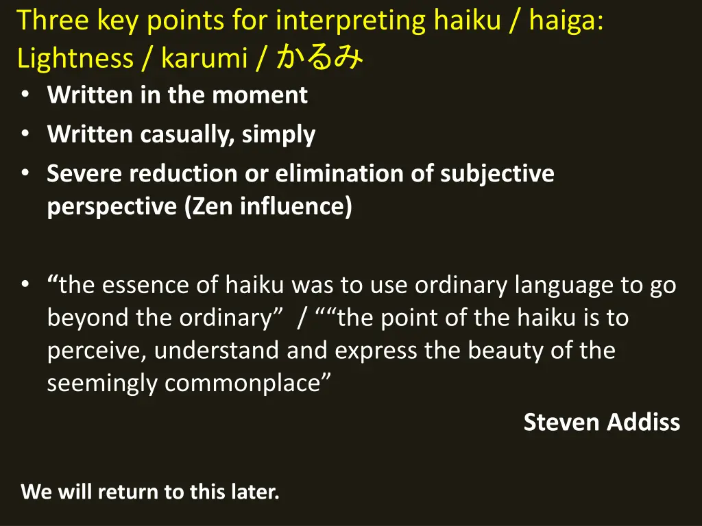 three key points for interpreting haiku haiga 2