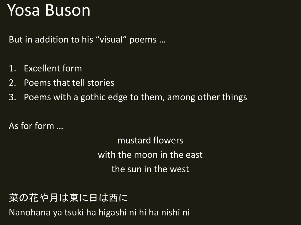 yosa buson 2
