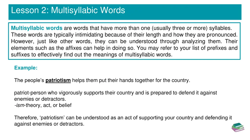lesson 2 multisyllabic words 3