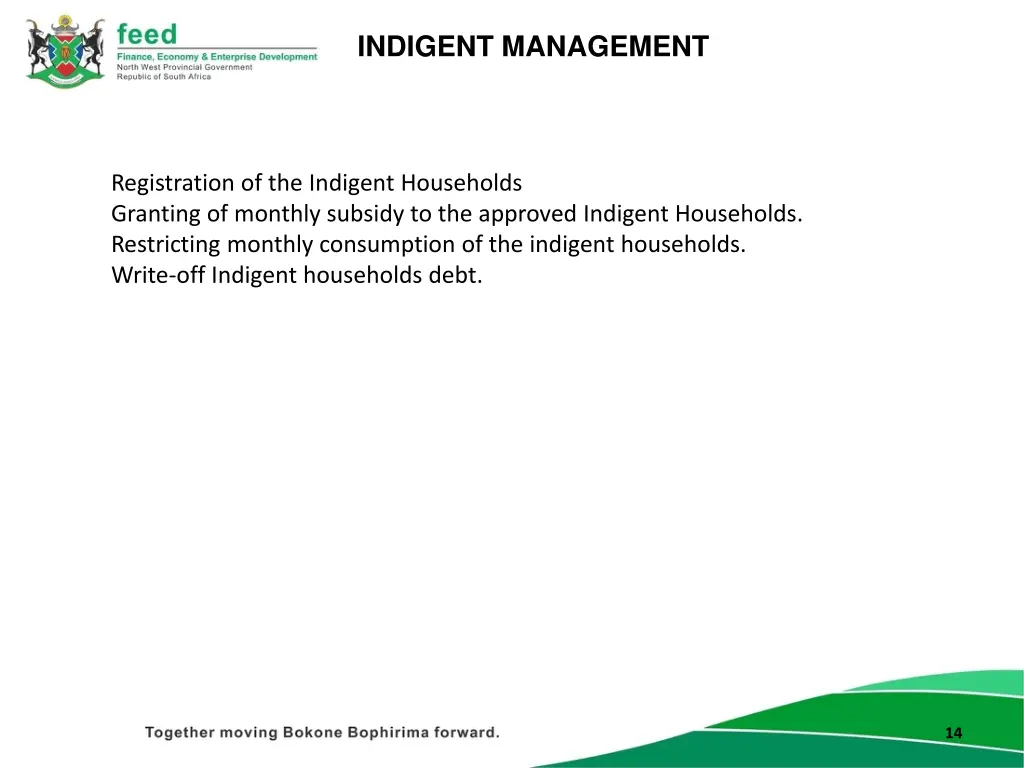 indigent management
