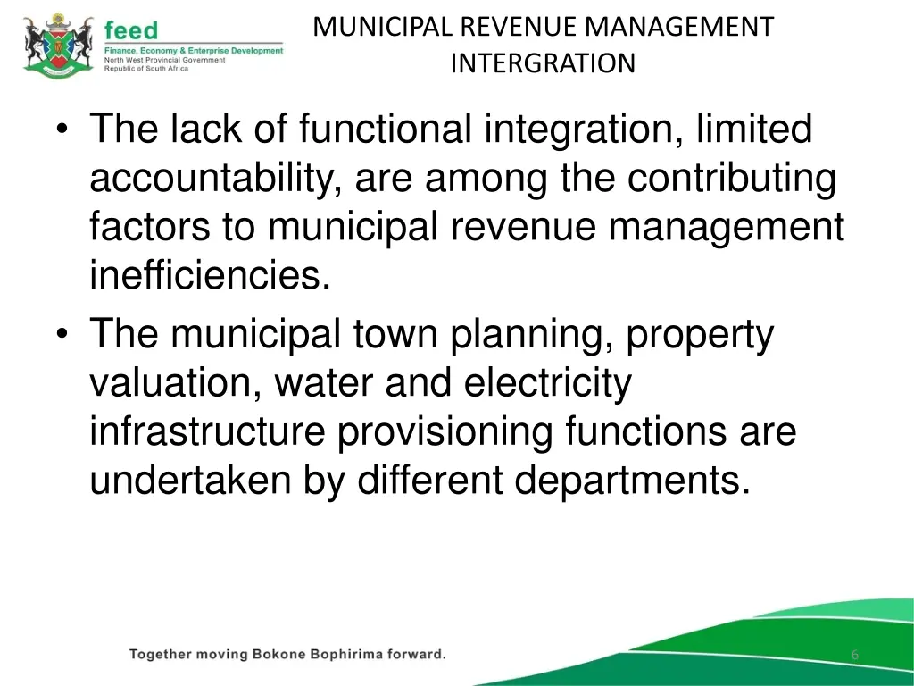 municipal revenue management intergration 1