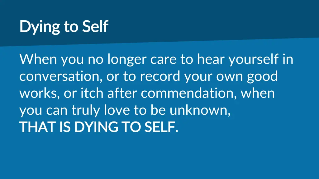dying to self dying to self 4