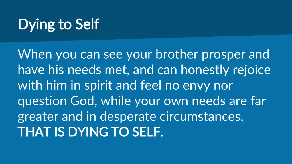 dying to self dying to self 5