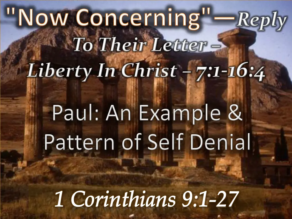 1 corinthians 9 1 27
