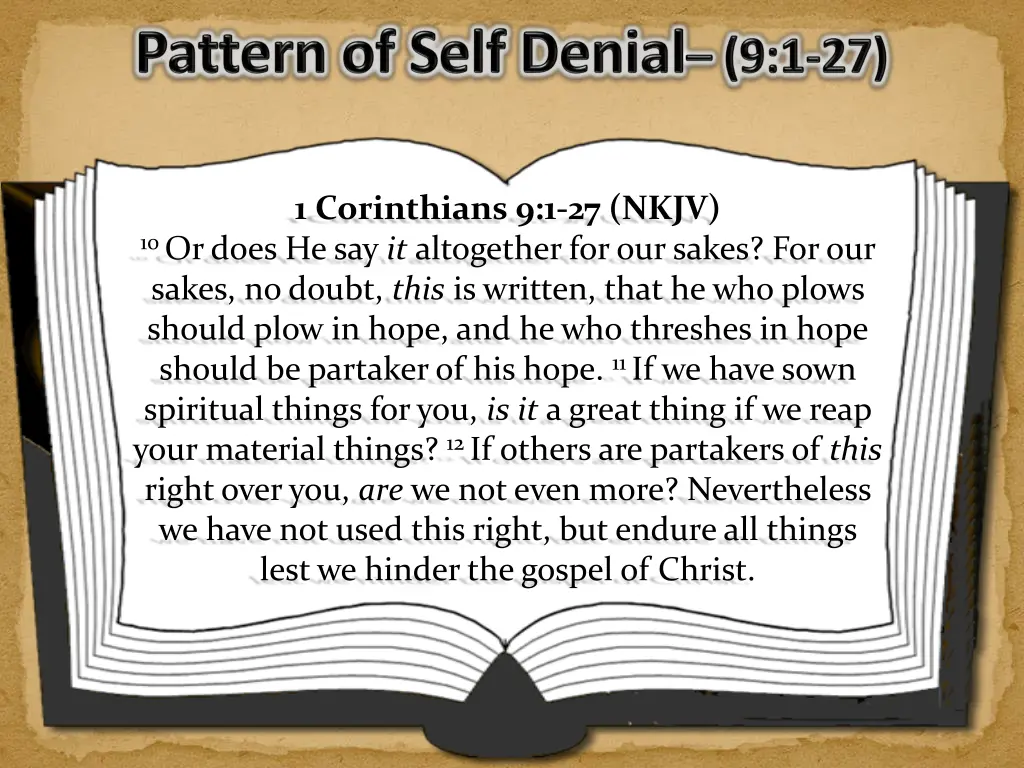 1 corinthians 9 1 27 nkjv 10 or does