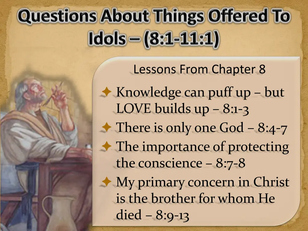 lessons from chapter 8