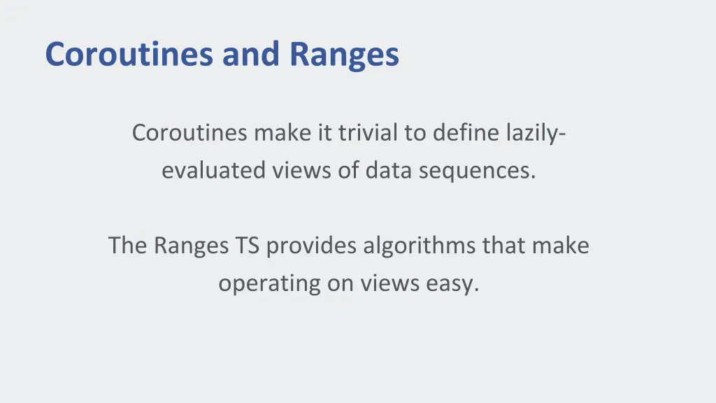 coroutines and ranges
