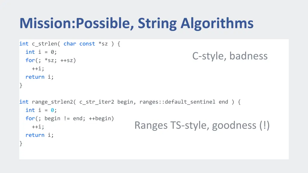 mission possible string algorithms
