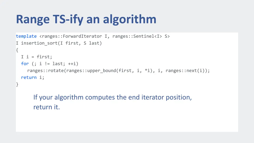 range ts ify an algorithm 4