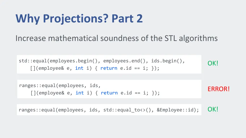 why projections part 2 1