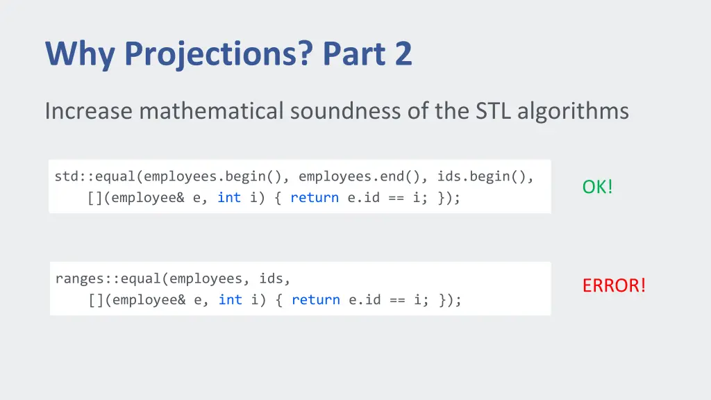 why projections part 2