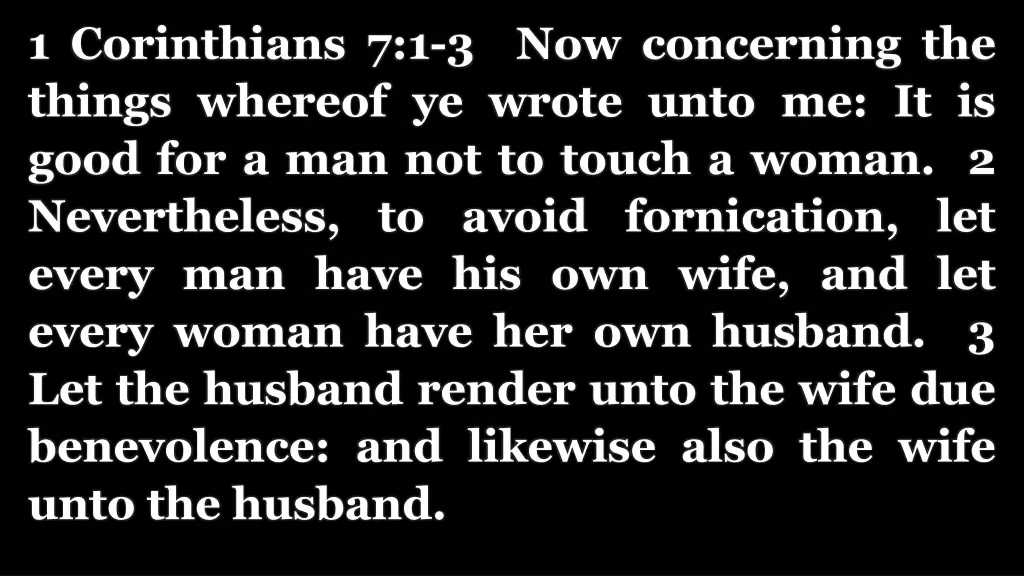 1 corinthians 7 1 3 now concerning the things
