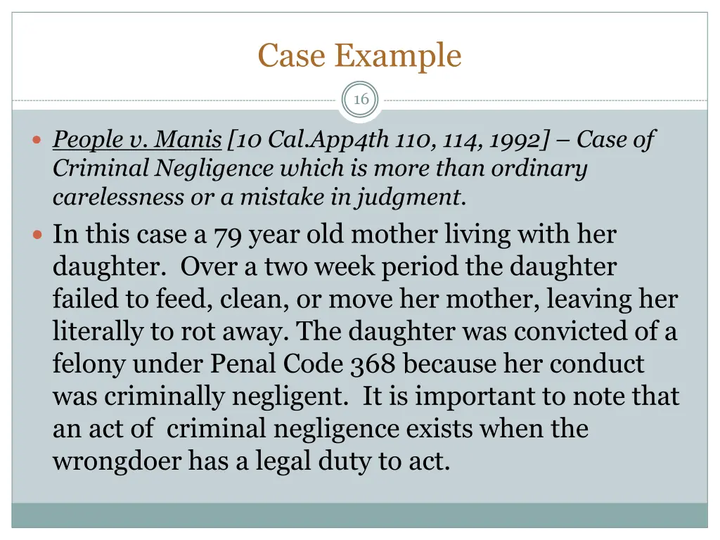 case example