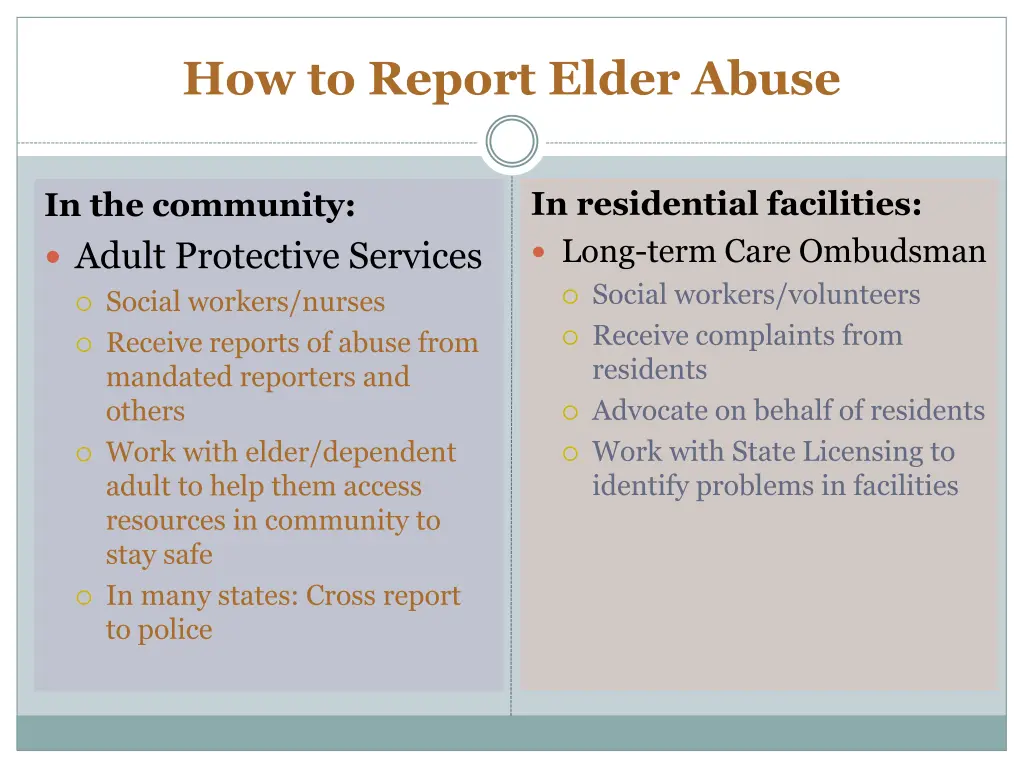 how to report elder abuse