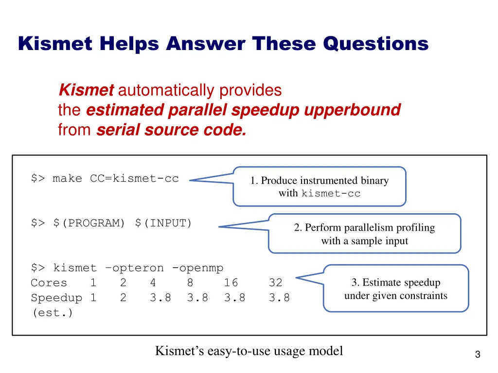 kismet helps answer these questions