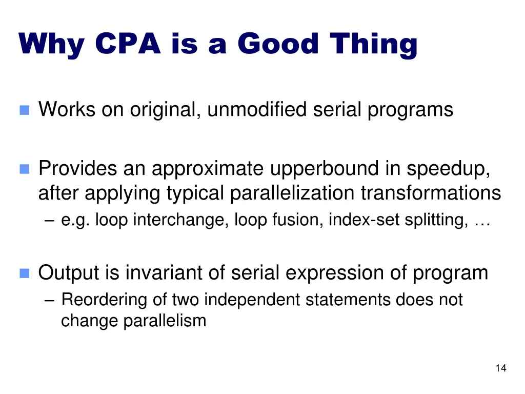 why cpa is a good thing