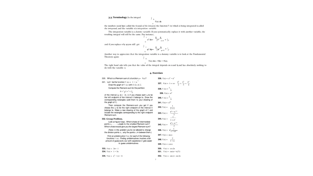 3 3 terminology in theintegral