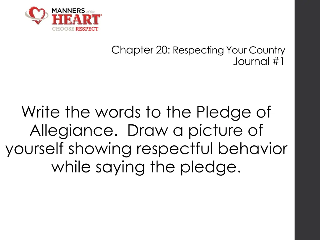 chapter 20 respecting your country 1