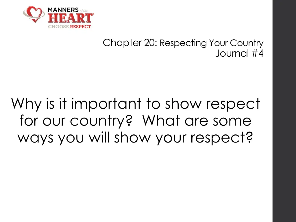 chapter 20 respecting your country 4