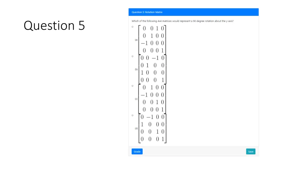 question 5