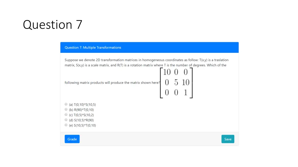 question 7
