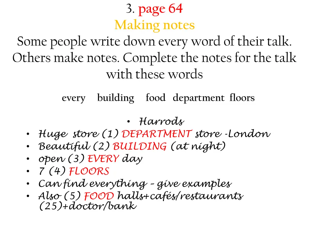 3 page 64 making notes 1
