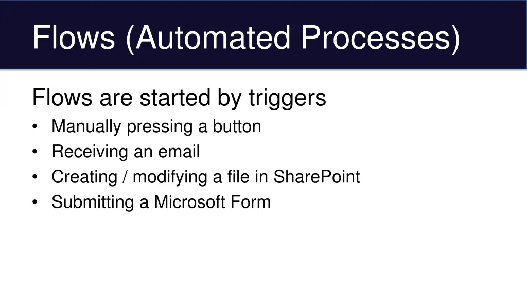 flows automated processes