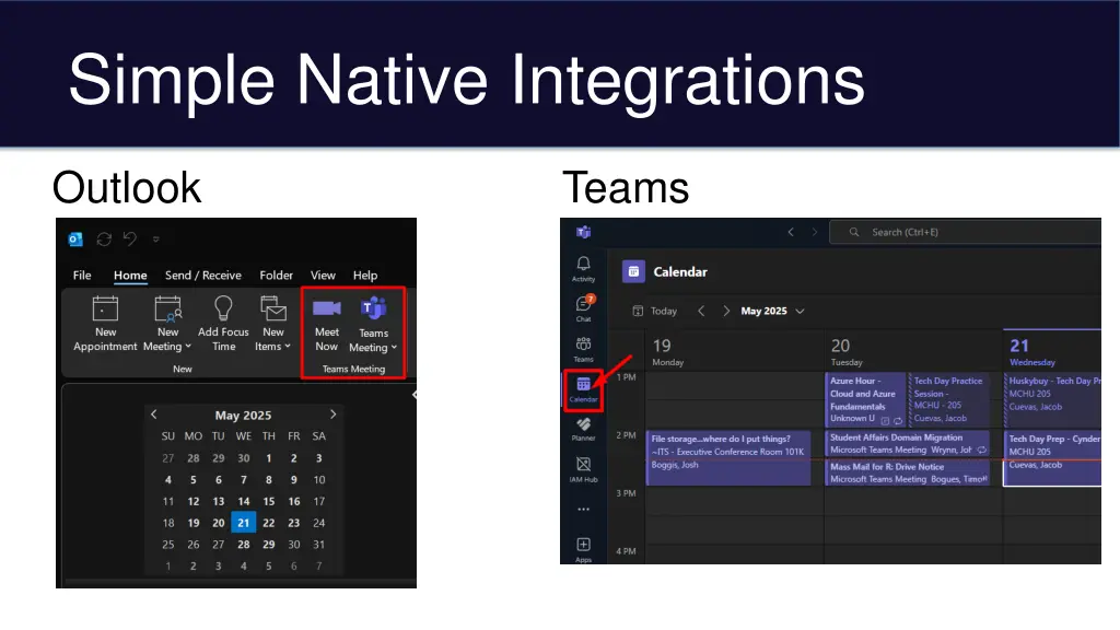 simple native integrations
