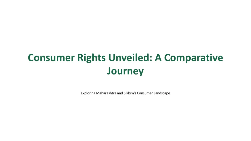 consumer rights unveiled a comparative journey