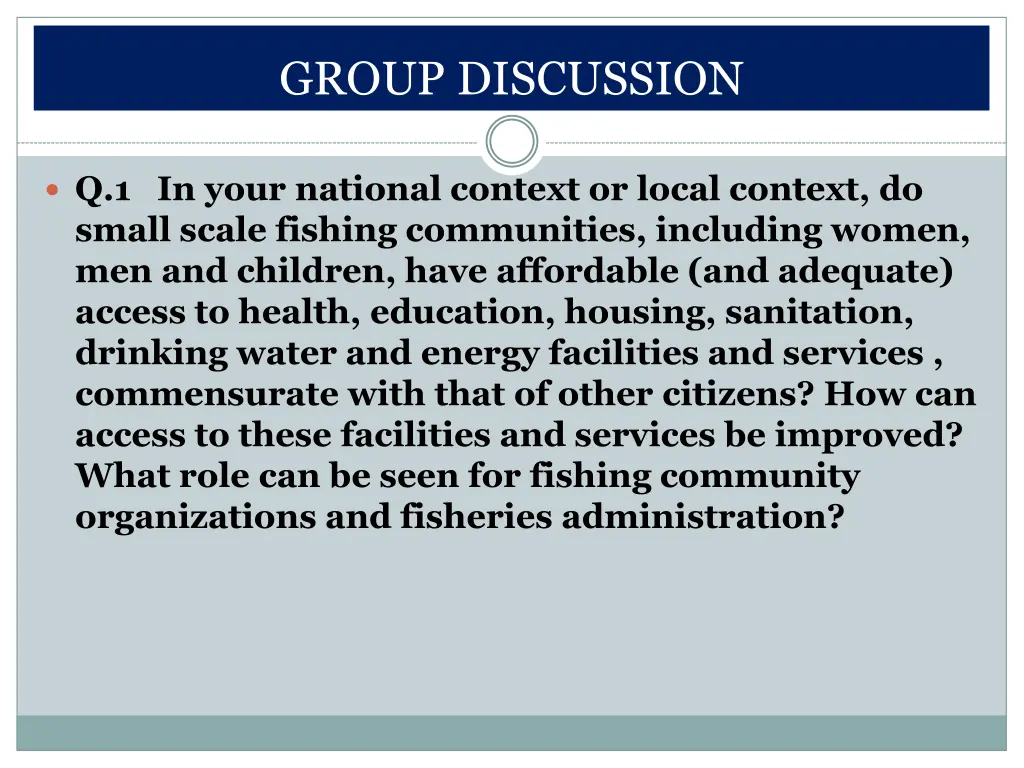 group discussion
