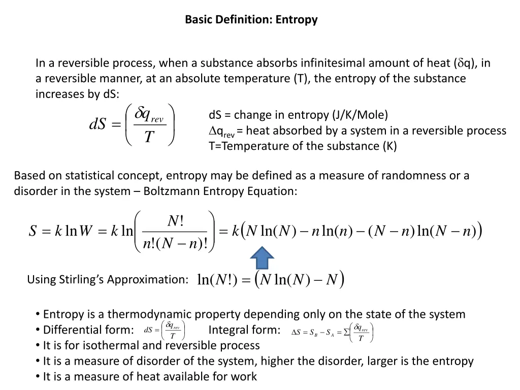 basic definition entropy