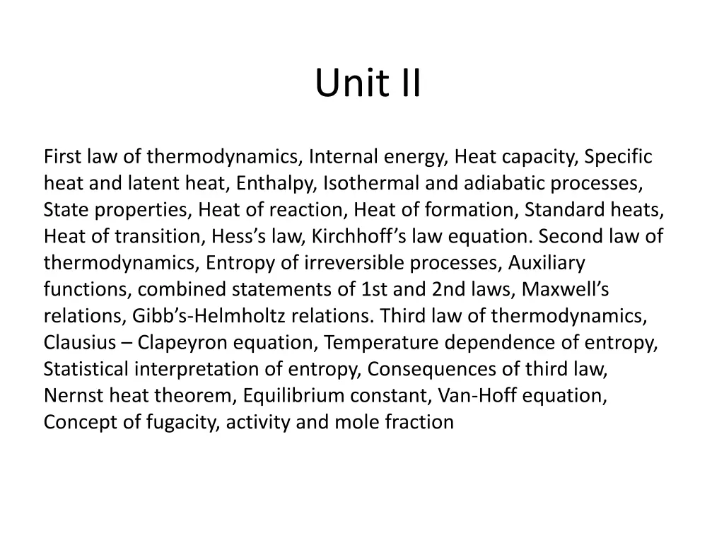 unit ii