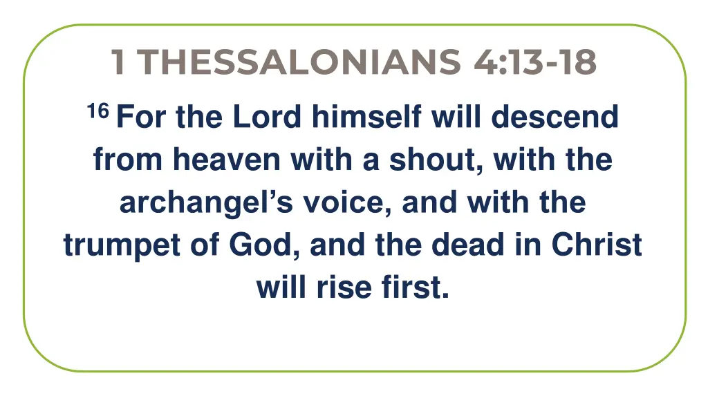 1 thessalonians 4 13 18 3