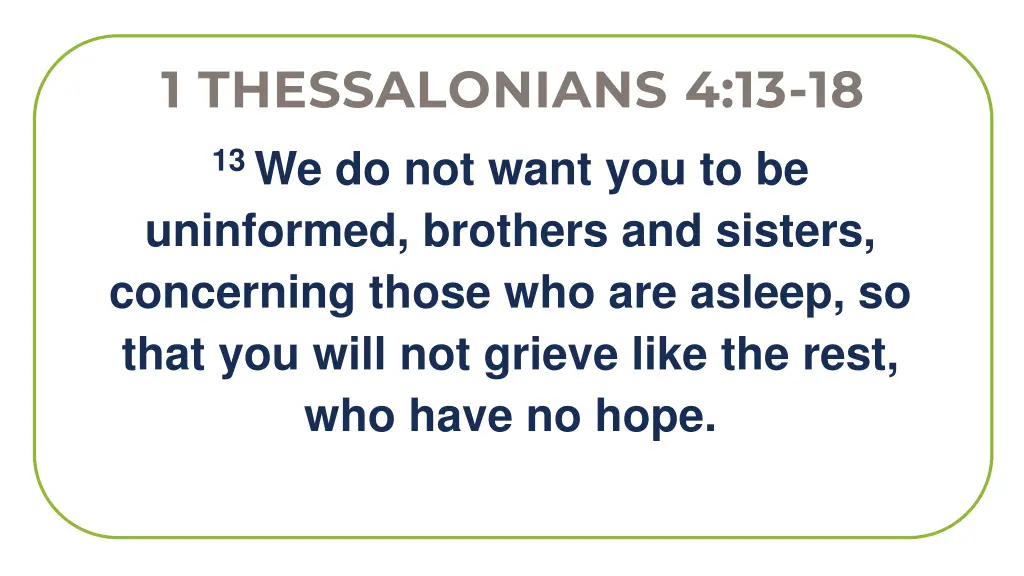 1 thessalonians 4 13 18