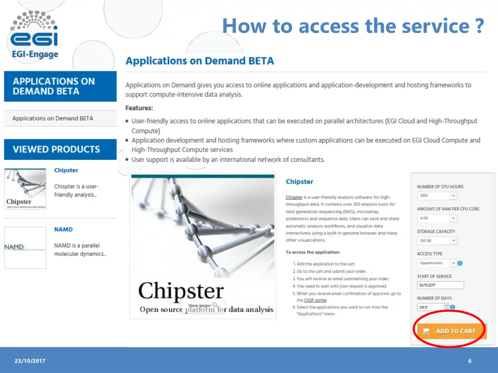 how to access the service 1