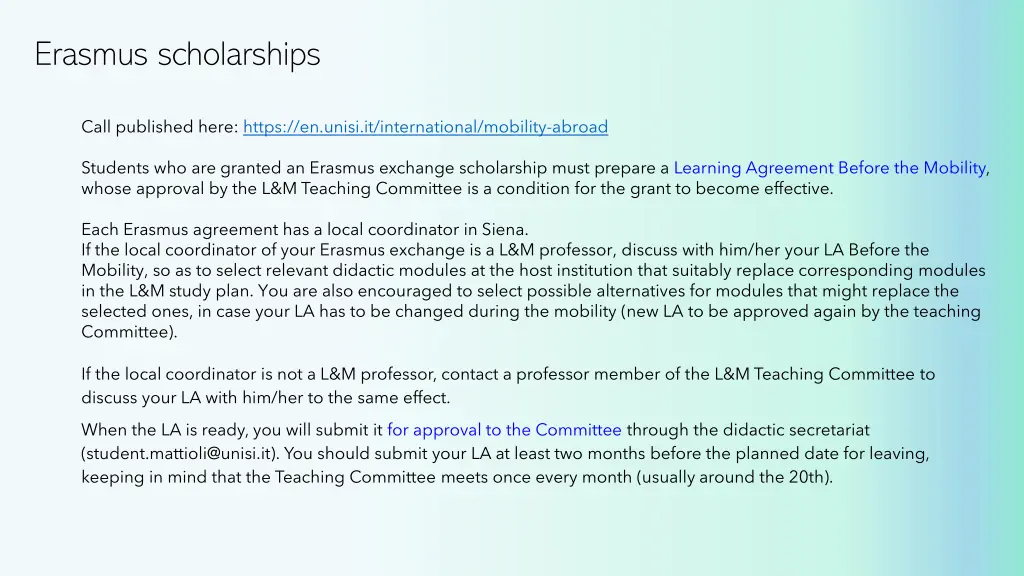 erasmus scholarships