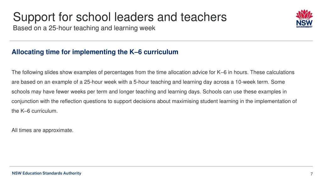support for school leaders and teachers based